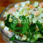 Салат из семги горячего копчения рецепты