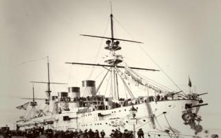 Gromoboy - oklopna krstarica posada Cruiser Carske mornarice Gromoboy
