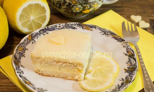Ako pripraviť citrónový koláč podľa podrobného receptu s fotografiami Koláč s citrónovou kôrou