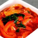 Step-by-step recipes for preparing lecho with tomato paste for the winter