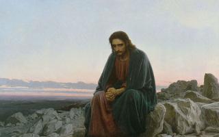 Ivan Kramskoy Kristus na púšti