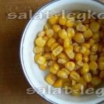 Mexican salad with corn and beans