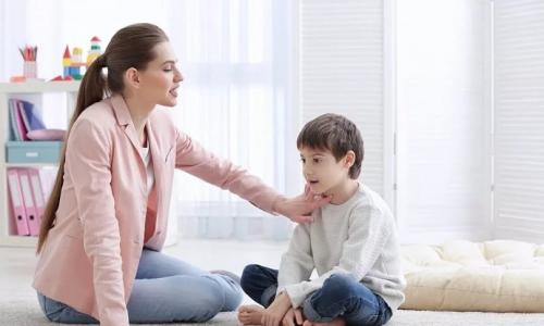 Speech therapy massage for children at home