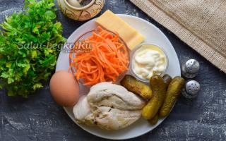 Salad Recipes with Korean Carrot and Chicken Chicken Salad with Korean Carrot