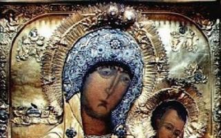 Ikona Matky Božej Stará ruská modlitba Modlitba k starej ruskej ikone Matky Božej