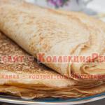 Pancakes with mineral water Pancakes with mineral water with gas recipes