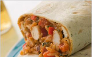 Ako si sami uvariť burrito: fotografia, popis Príprava burrita