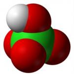 Kyselina chlorovodíková Reakcia kyseliny chlorovodíkovej s vodným vzorcom