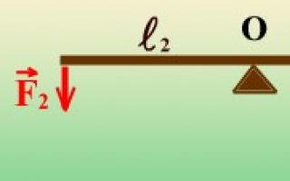 Homogeneous lever.  Lever.  Balance of forces on the lever.  Dynamics of motion of a material point along a circle.  Centripetal and tangential forces.  Leverage and moment of force.  Moment of inertia.  Equations of rotational motion of a point