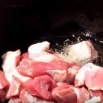 Pork goulash with gravy - the best recipes